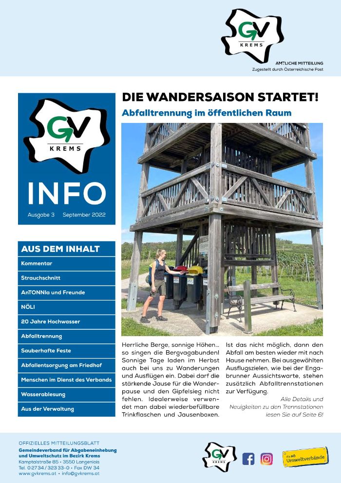 Titelseite der GV Info 3/2022